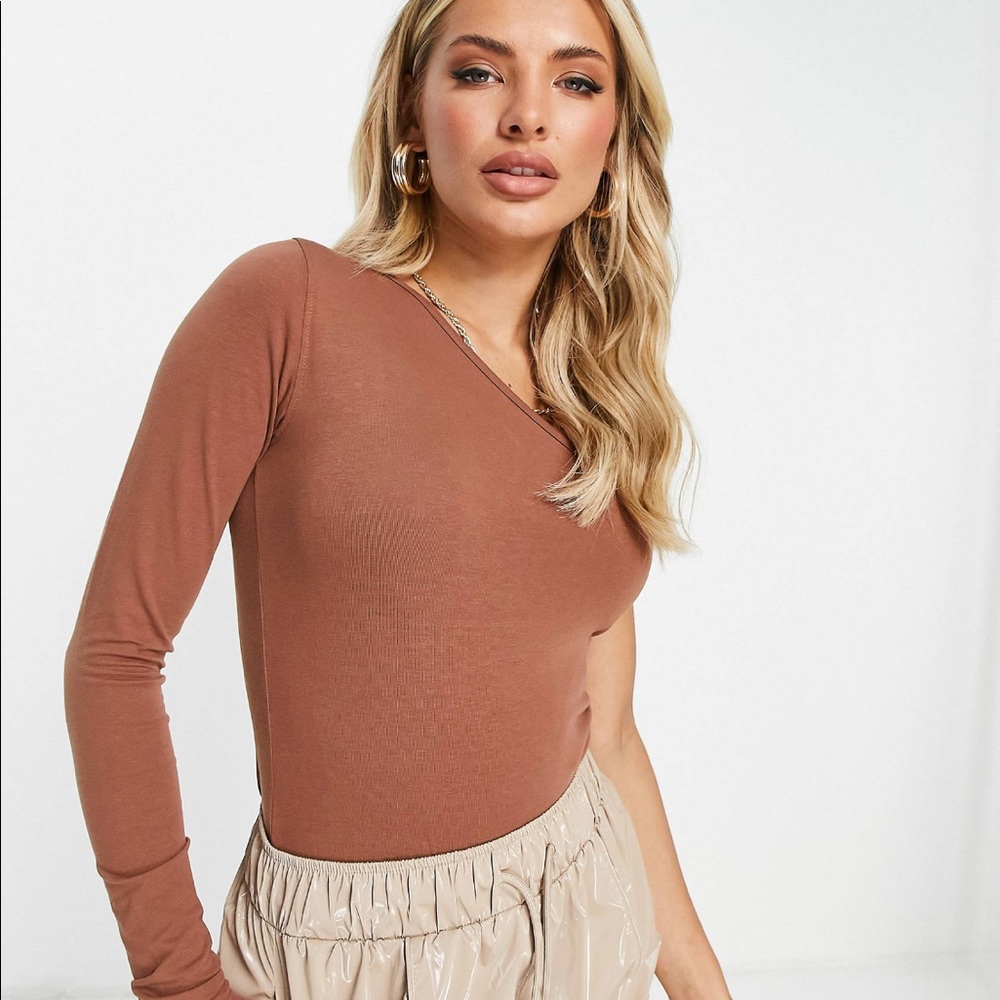 Threadbare one sleeve bodysuit